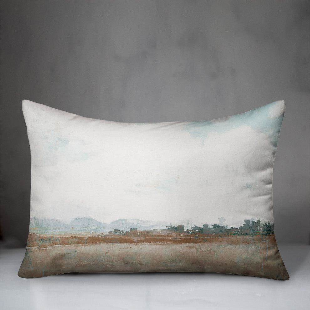 Soft Transitional Abstract 14x20 Spun Poly Pillow