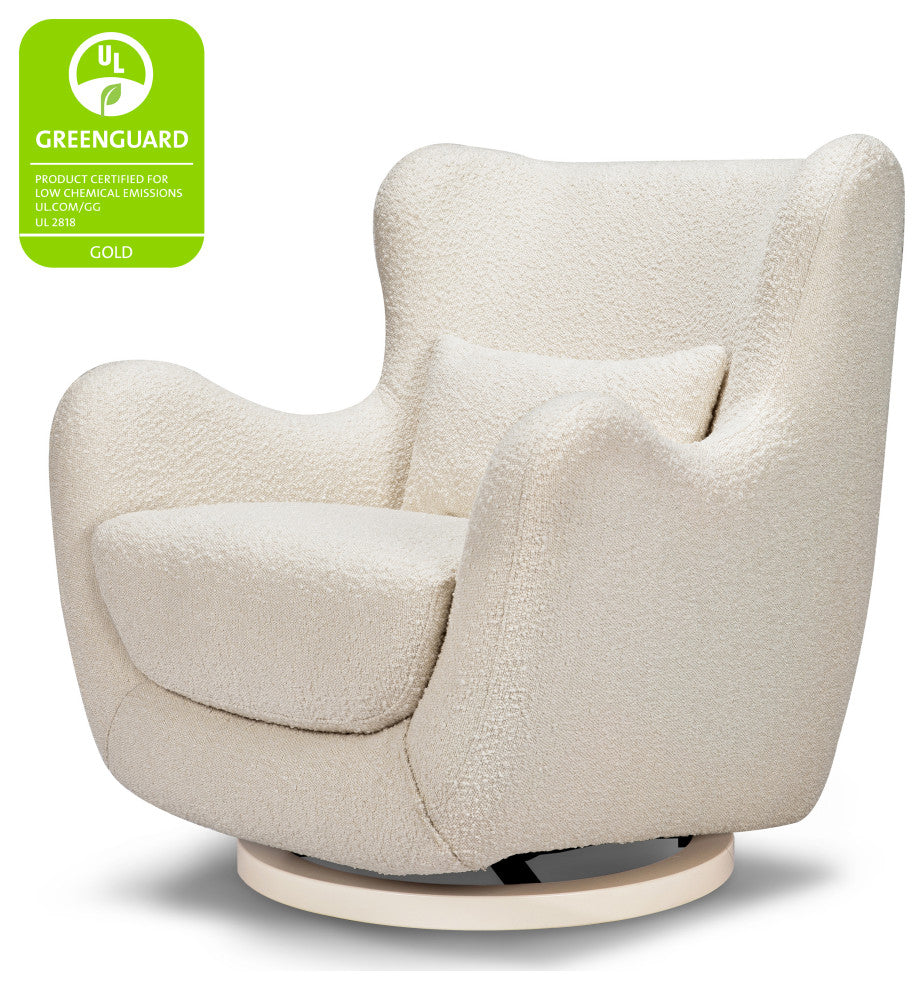 Solstice Swivel Glider, Ivory Boucle