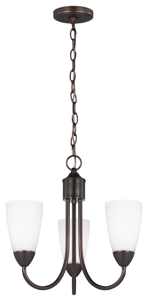Seville 3-Light Chandelier, Burnt Sienna