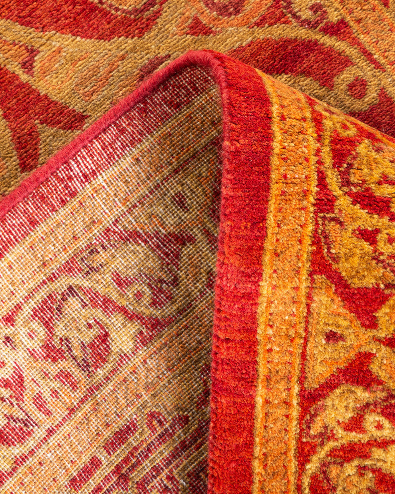 Mogul, One-of-a-Kind Hand-Knotted Area Rug Orange, 2'7"x12'10"