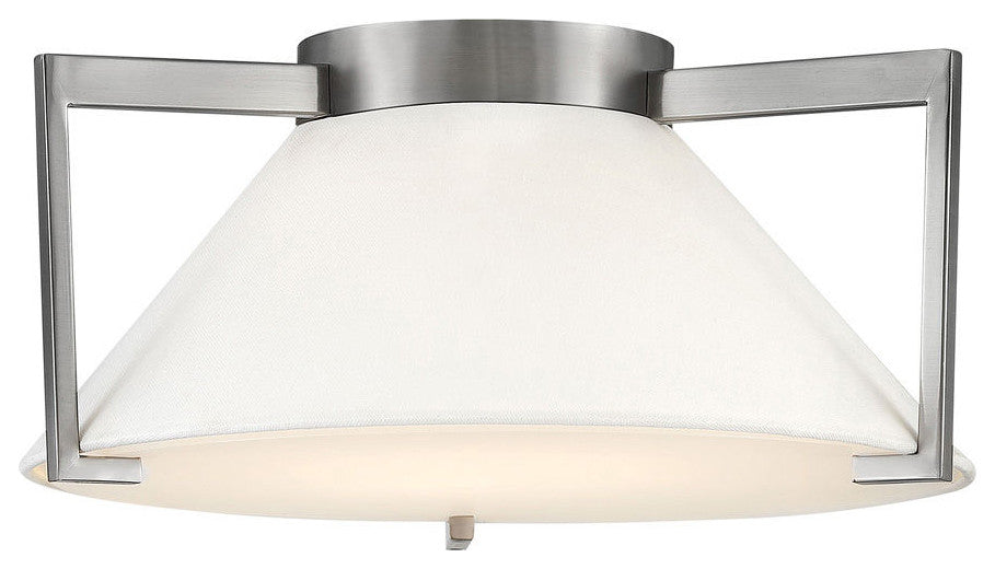 Hinkley Calla Medium Flush Mount, Antique Nickel