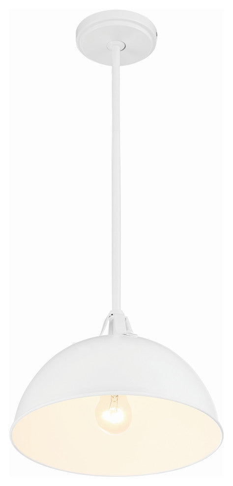 Soto 1-Light White Pendant