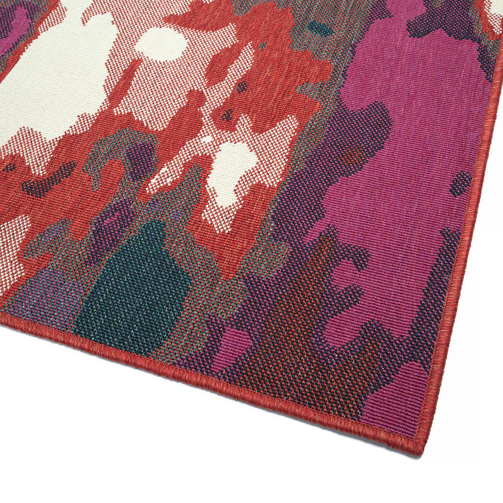 Pianta Red 3'11" x 5'7" Rectangle Area Rug