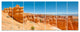 Beautiful Bryce Canyon, Landscape Canvas Art Print, 83"x32", 7 Panels