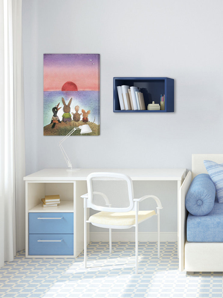 "Sunset" Painting Print on Canvas by Curtis