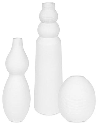 Uttermost Forma White Ceramic Vases Set of 3
