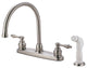 Kingston Brass Centerset Kitchen Faucet, Brushed Nickel