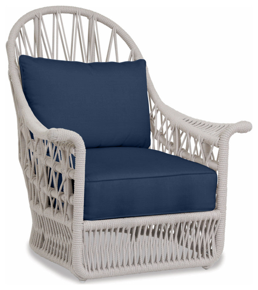 Dana Spectrum Indigo Weather-Resistant Outdoor Wing Chair