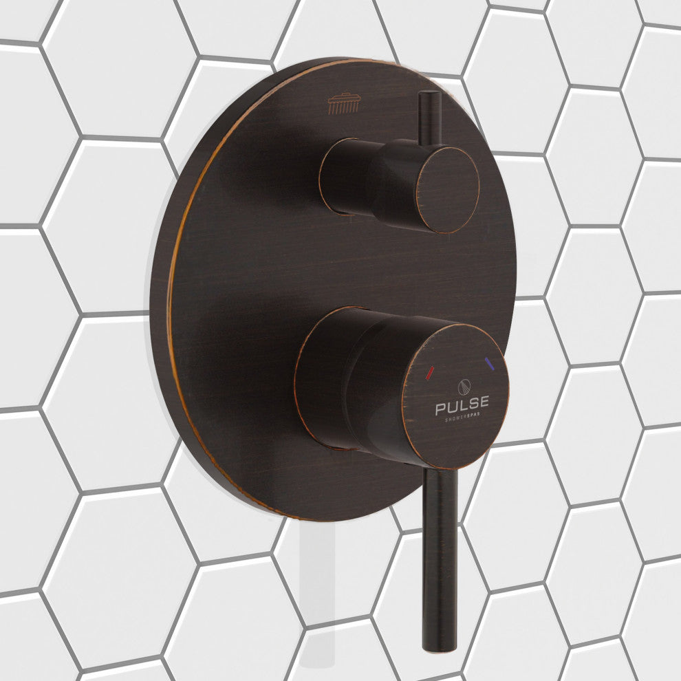 ShowerSpas Two Way Pressure Balance Valve with Oil-Rubbed Bronze Trim Kit