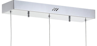 Alain 1-Light Adjustable Metal Integrated LED Pendant, 19.5"