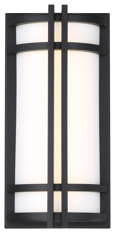 Skyscraper 12" LED Outdoor Wall-Light 3000K, Black