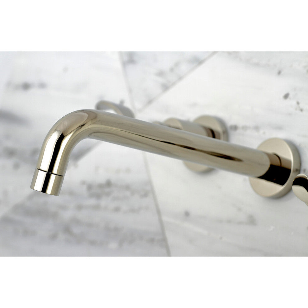 KS8026DFL Two-Handle Wall Mount Tub Faucet, Polished Nickel