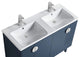 Venezian Single Bathroom Vanity, Navy Blue, 48", Polished Chrome Handles, Two Si