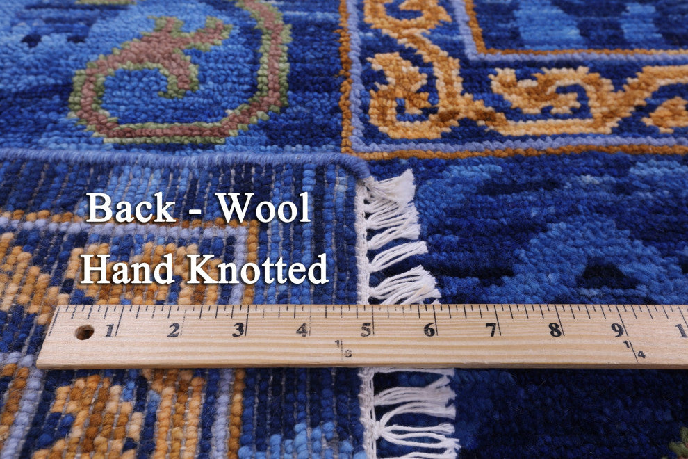 Handmade William Morris Wool Rug 8' 0" X 10' 0" - Q13677
