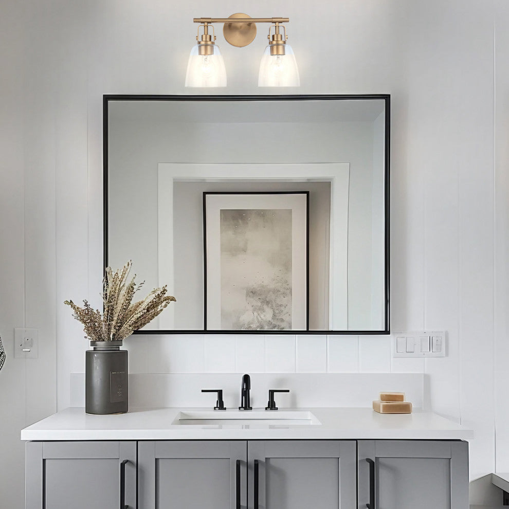 2 Light Modern Farmhouse Gold Vanity Light Modern Wall Sconces