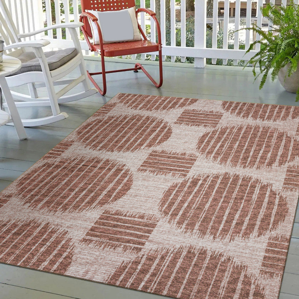 Indoor/Outdoor Sedona SN13 Driftwood Machine Washable 3' x 5' Rug