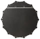 Lalina Scalloped Round Framed Accent Mirror, Silver 33.5" Diameter
