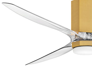 Hinkley Facet 60" Led Smart Fan, Heritage Brass