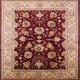 Ahgly Company Indoor Square Mid-Century Modern Area Rugs, 5' Square