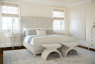 Bernhardt East Hampton Upholstered Bed, Cerused Linen, King