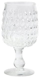 Claire Hand-Blown Water Goblets, Set of 6, Clear