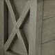30" Grizzle Gray Single Sink Bathroom Vanity, Blue Limestone Counter Top, Faucet