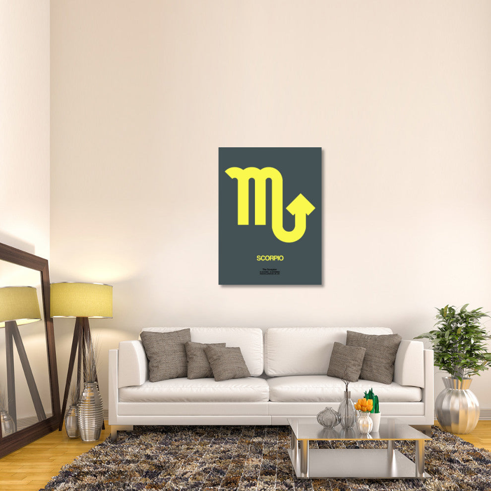 "Scorpio Zodiac Sign Yellow" Fine Art Print