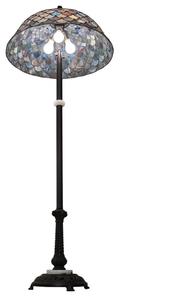 62 High Tiffany Fishscale Floor Lamp