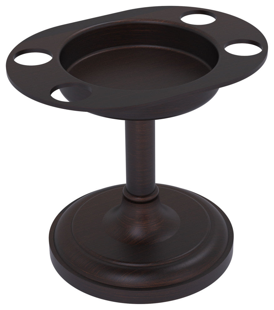 Vanity Top Tumbler and Toothbrush Holder, Venetian Bronze