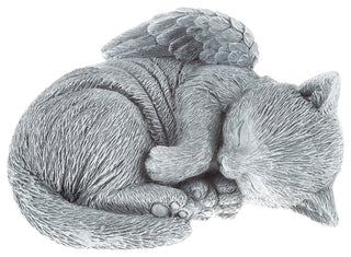 Pet Memorial Statue-Sleeping Angel Cat Keepsake by Pure Garden