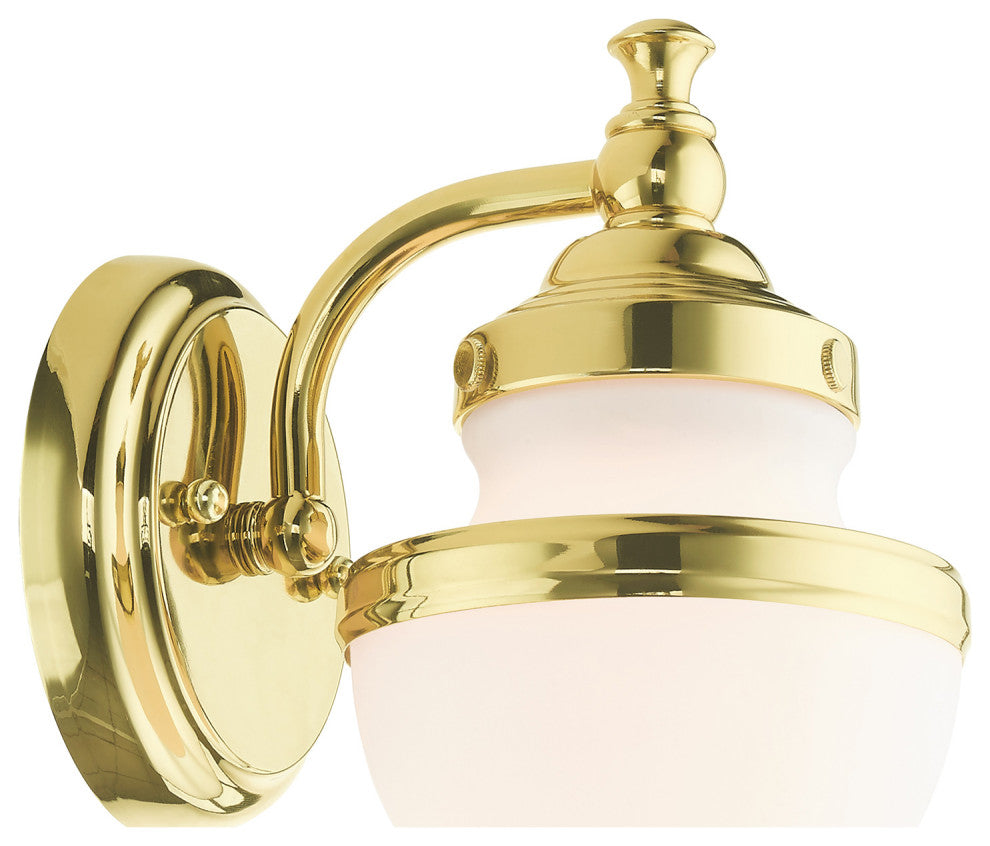 Polished Brass Modern Sconce