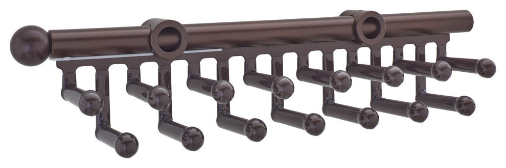 Sliding Tie Rack for Custom Closet Systems, Oil Rubbed Bronze