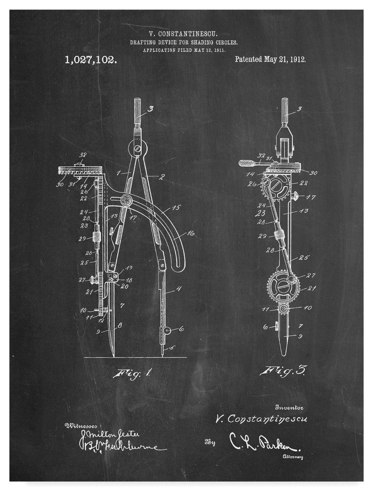 "Drafting Compass" by Cole Borders, Canvas Art, 47"x35"