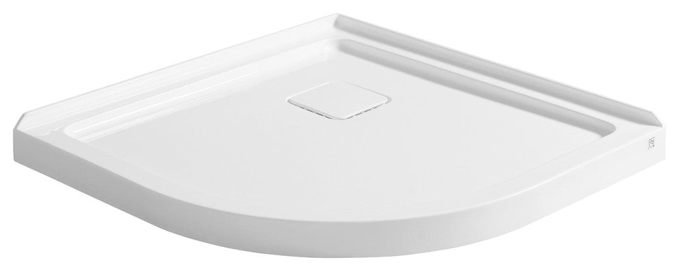 ANZZI Eternity Series 38"x38" Double Threshold Shower Base, White