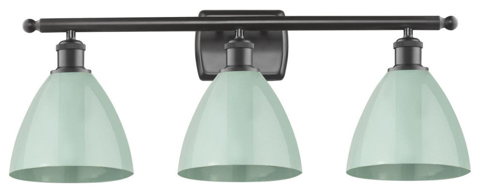 Innovations 516-3W-OB-MBD-75-SF-LED 3 Light Bath Vanity Light, Oil Rubbed Bronze