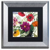 Color Bakery 'Printemps III' Matted Framed Art, Silver Frame, Black Mat, 11x11