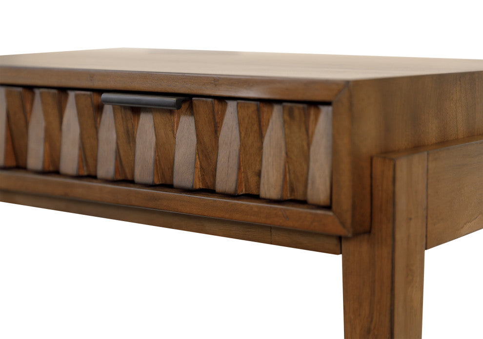 Mid-century Modern Writing Desk, Office Desk, Brown