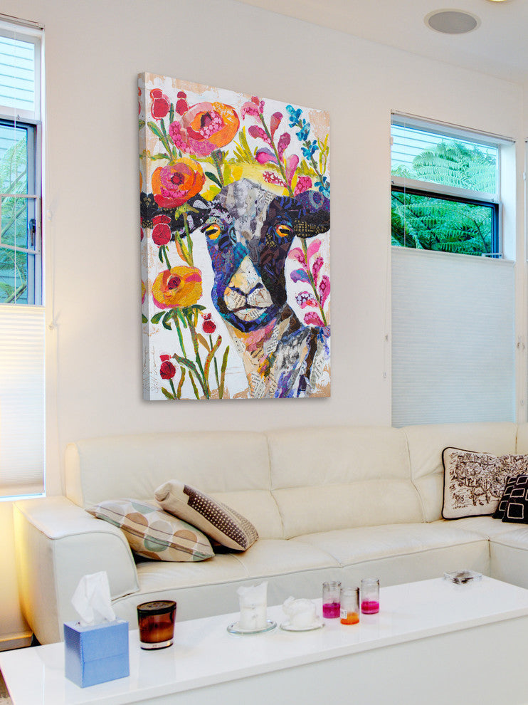 "Love Me" Painting Print on Wrapped Canvas, 12x18