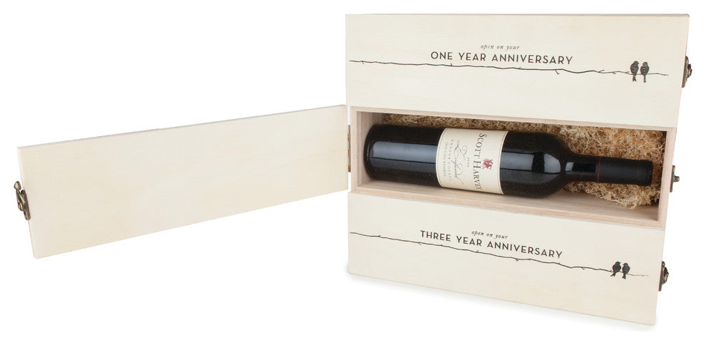 Newlyweds Anniversary Wine Box