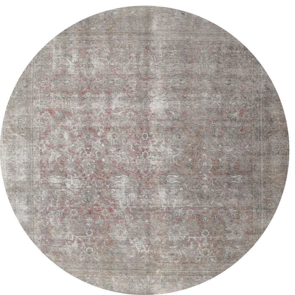 Ahgly Company Indoor Round Traditional Area Rugs, 3' Round