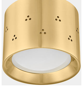 Hudson Valley Lighting Edisto Flush Mount By Cortney Bishop, Aged Brass