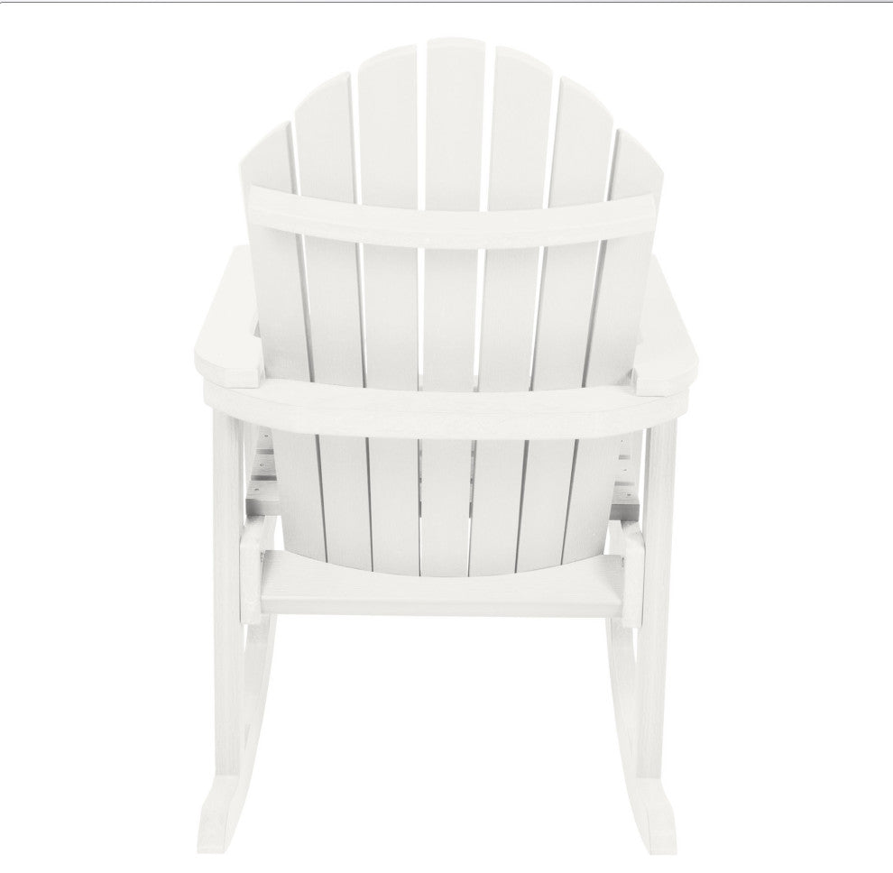 Hamilton Rocking Chair, Weathered Acorn, White
