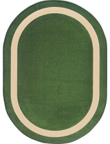 Kid Essentials Rug, Portrait, 7'8"x10'9" Oval, Greenfield