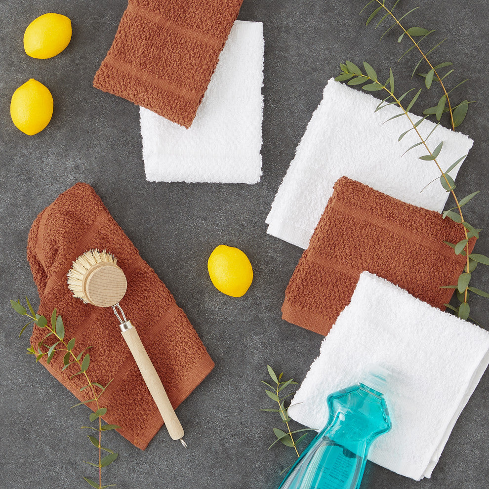 Cinnamon  Basic Chef Terry Dishcloth (Set of 6)