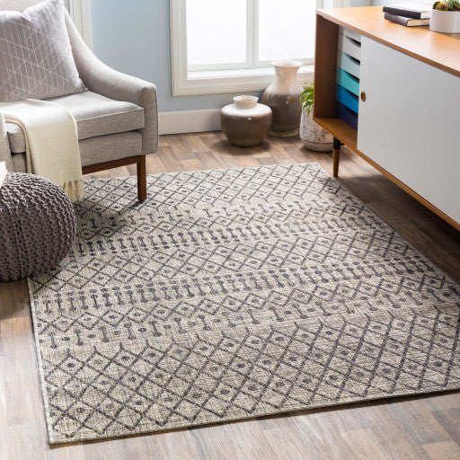 Surya Eagean EAG-2334 10'x14' Rug, Black/Taupe/Light Gray/White