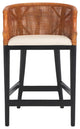 Safavieh Brando Counter Stool, Brown/Black