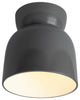 Hourglass Outdoor Flush-Mount, Gloss Gray, Incandescent