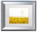 PIPA Fine Art 'Dreams of Goldenrod and Fog' Matted Framed Art, 14x11