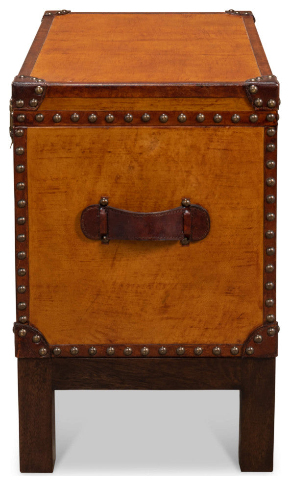 English Campaign Decorative Box on Stand
