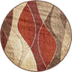 Unique Loom Multicolored Autumn Plantation 3' 3 x 3' 3 Round Rug